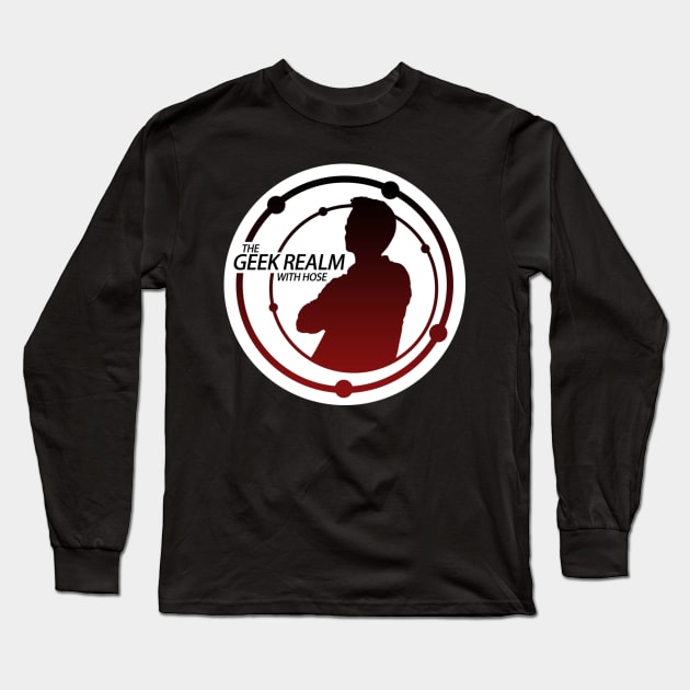 The Geek Realm with Hose Podcast Merch Long Sleeve T-Shirt by RevxArt